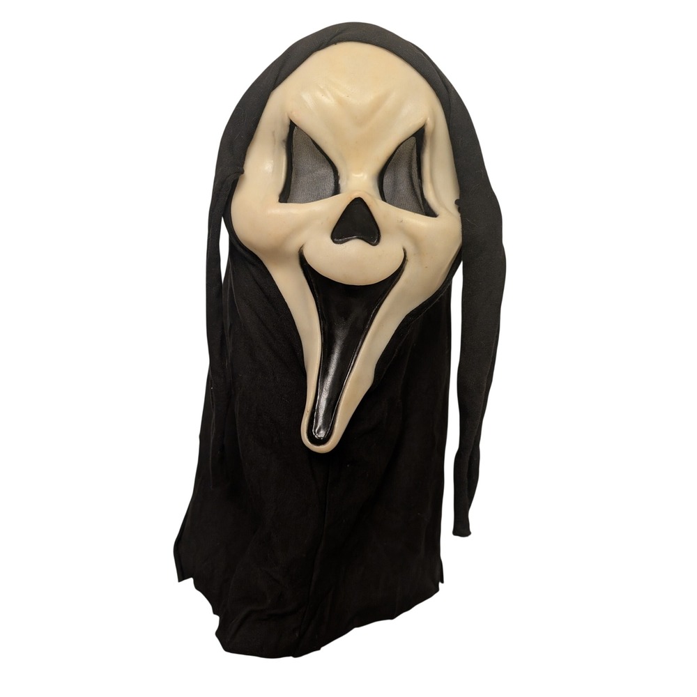 Vintage 90s Fun World Scream Mask Horror Movie Halloween Costume Accessory